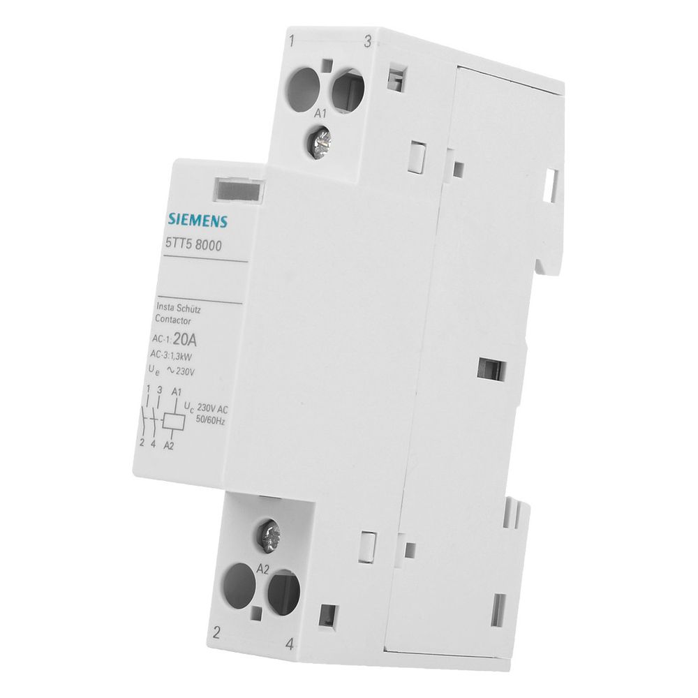 Siemens INSTA-Schütz 5TT5800-0 2 Schließer 230V 20A 1TE IP20 70mm... SIEMENS-5TT58000 4001869343907 (Abb. 4)