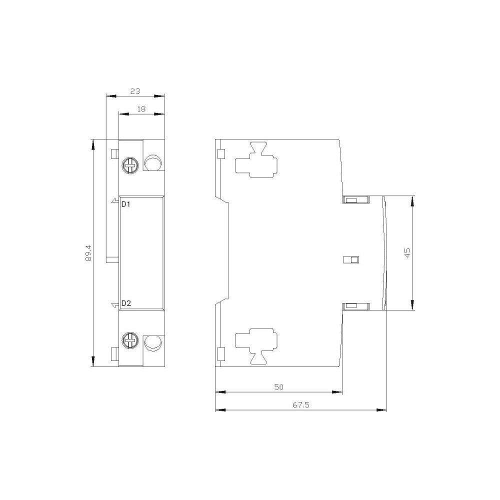Siemens Unterspannungsauslöser 3RV2902-1AP0 230V AC Schraubanschluss für Leistungs... SIEMENS-3RV29021AP0 4011209737327 (Abb. 2)