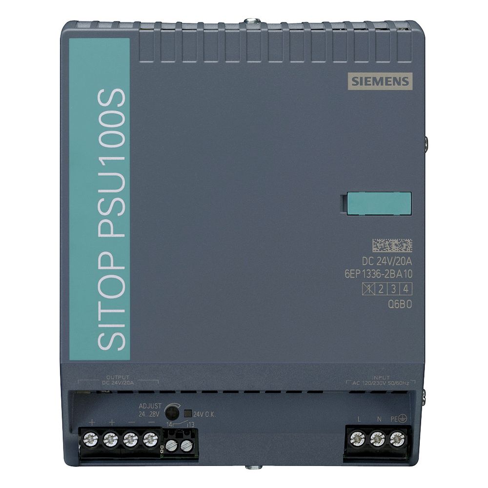 Siemens SITOP PSU100S Stromversorgung 24V 20A 480W 1-phasig IP20 145x115x150mm 6E... SIEMENS-6EP13362BA10 4025515152897 (Abb. 6)