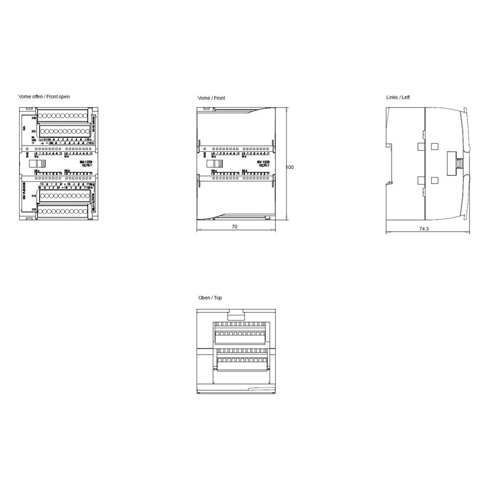 Siemens SIMATIC S7-1200 SM 1223 Digitale Ein- und Ausgangsbaugruppe 16DI/16DO... SIEMENS-6ES72231PL320XB0 6940408102019 (Abb. 5)