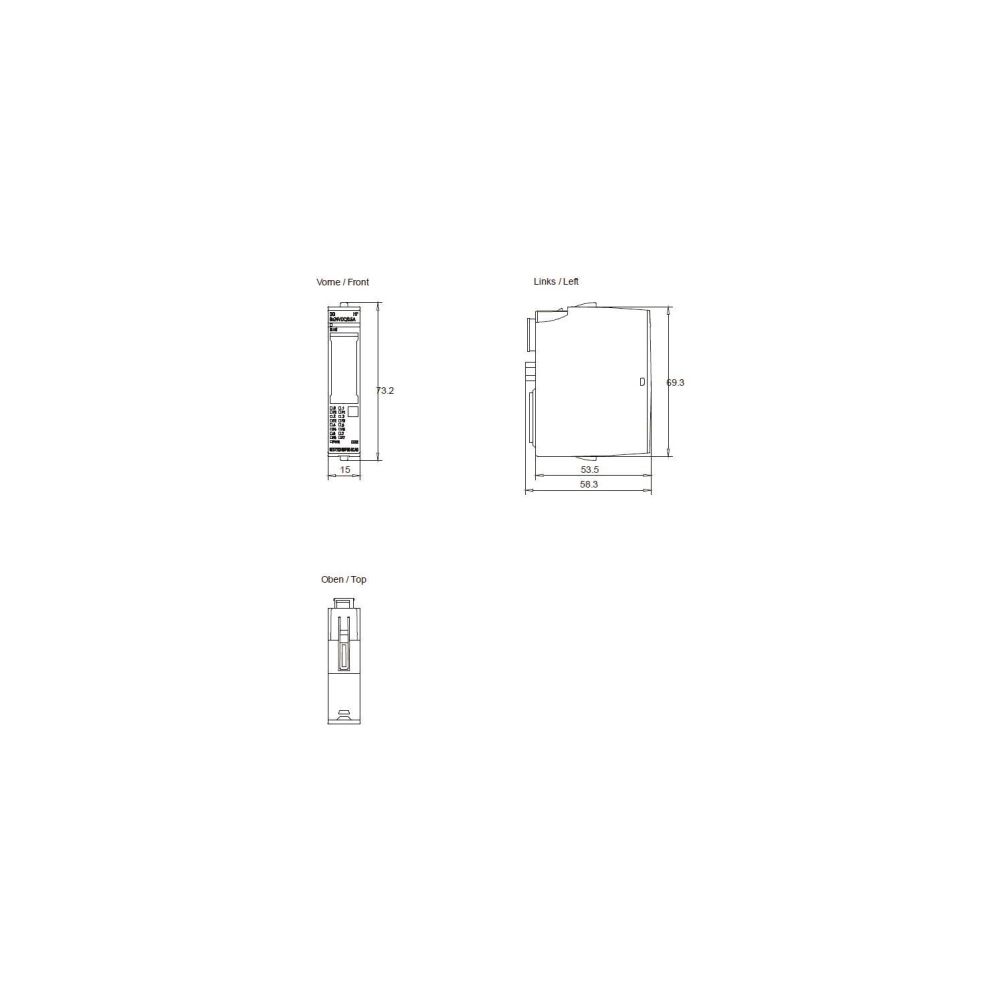 Siemens Simatic ET 200SP Digitales Ausgangsmodul DQ 8x24VDC/0,5A High Feature... SIEMENS-6ES71326BF000CA0 4025515081999 (Abb. 2)