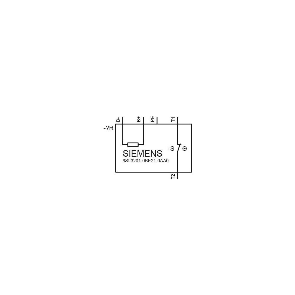 Siemens SINAMICS Bremswiderstand 200W 1.400 Ohm für Baugröße FSA/FSB 6SL32010... SIEMENS-6SL32010BE210AA0 4042948660195 (Abb. 2)