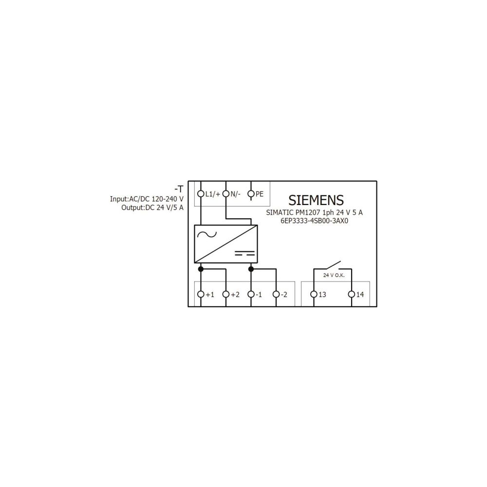 Siemens SIMATIC PM1207 Laststromversorgung 120W 24V 5A IP20 70x125x100mm 6EP3... SIEMENS-6EP33334SB003AX0 4025515156536 (Abb. 7)
