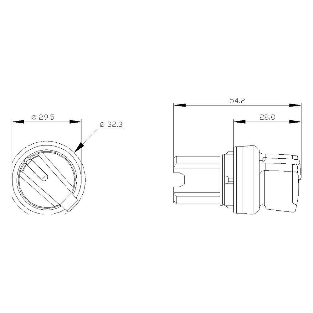 Siemens Knebelschalter beleuchtbar 22,3mm 2 Schaltstellungen verrastend Kunst... SIEMENS-3SU10022BF600AA0 4011209956148 (Abb. 7)