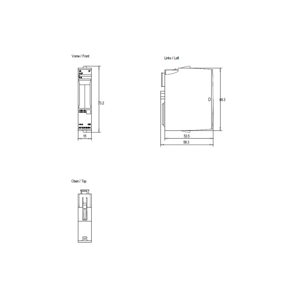Siemens SIMATIC ET 200SP Analoges Ausgangsmodul AQ 4XU/I Standard 16 Bit 73x1... SIEMENS-6ES71356HD000BA1 4025515080756 (Abb. 6)