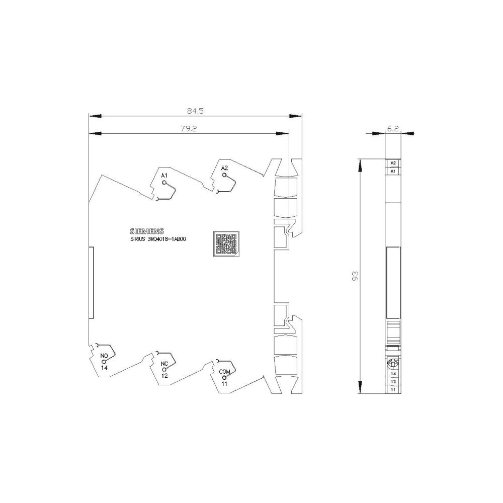 Siemens Ausgangskoppler 3RQ4018-1AB00 1 Wechsler Doppelkontakt 110V AC/DC Schraub... SIEMENS-3RQ40181AB00 4047621118468 (Abb. 3)