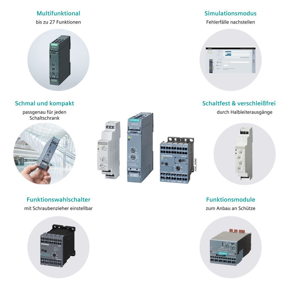 Siemens SIRIUS Zeitrelais 3RP2511-1AW30 ansprechverzögert 1 Wechsler 0,5-10s 12-2... SIEMENS-3RP25111AW30 4011209943544 (Abb. 5)