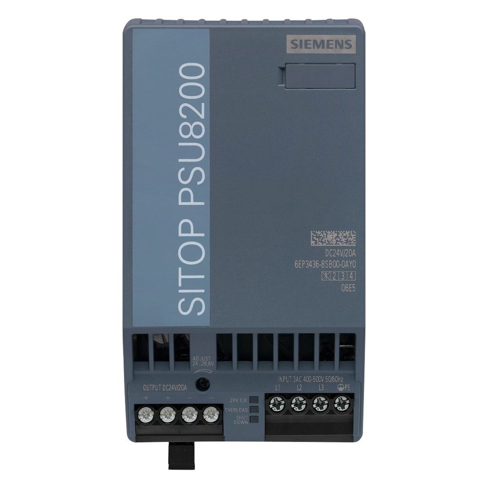 Siemens SITOP PSU8200 Stromversorgung 24V 20A 480W IP20 Schraubanschluss 125x... SIEMENS-6EP34368SB000AY0 4025515154440 (Abb. 6)