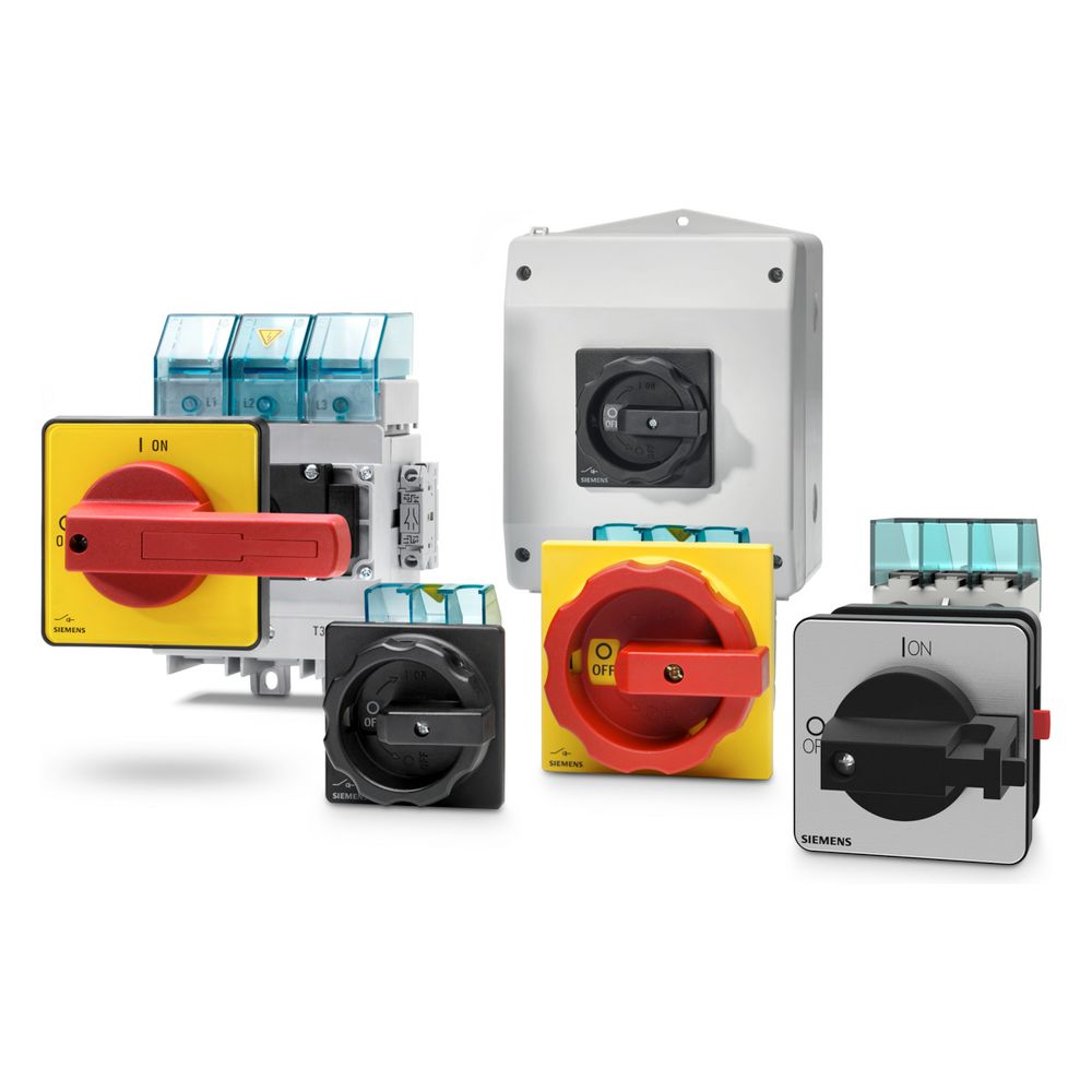 Siemens SENTRON 3LD2 Hauptschalter 3-polig 16A 8kW 1S+1Ö IP65 schwarz 3LD20641GP5... SIEMENS-3LD20641GP51 4011209512146 (Abb. 5)