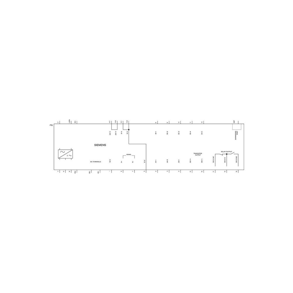 Siemens Frequenzumrichter SINAMICS V20 0,75kW 1AC 200-240V 142x68x127,8mm 6SL... SIEMENS-6SL32105BB175UV1 4042948669860 (Abb. 3)