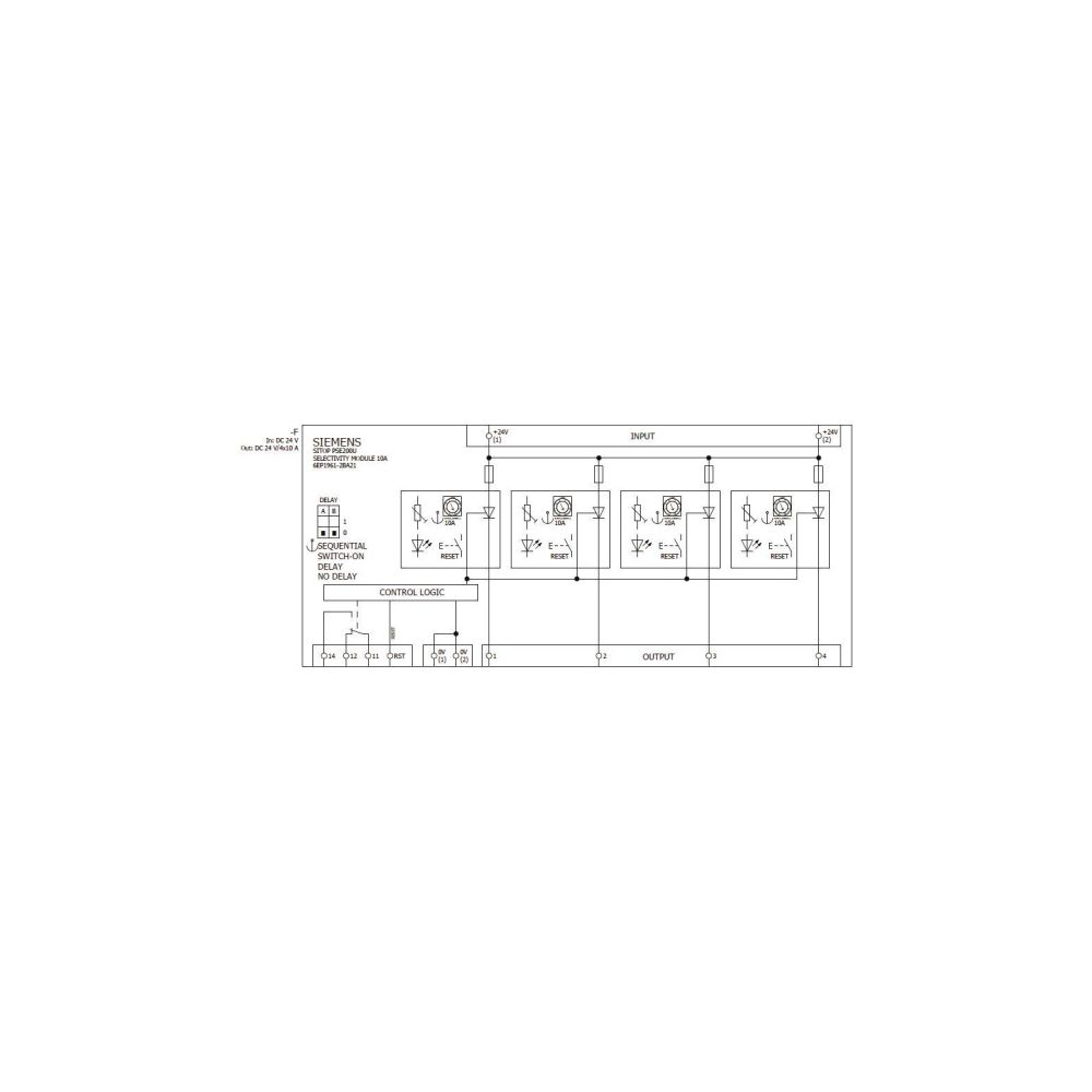 Siemens SITOP PSE200U Selektivitätsmodul 4-kanalig 24VDC 10A Schraubanschluss 80x... SIEMENS-6EP19612BA21 4025515152668 (Abb. 4)