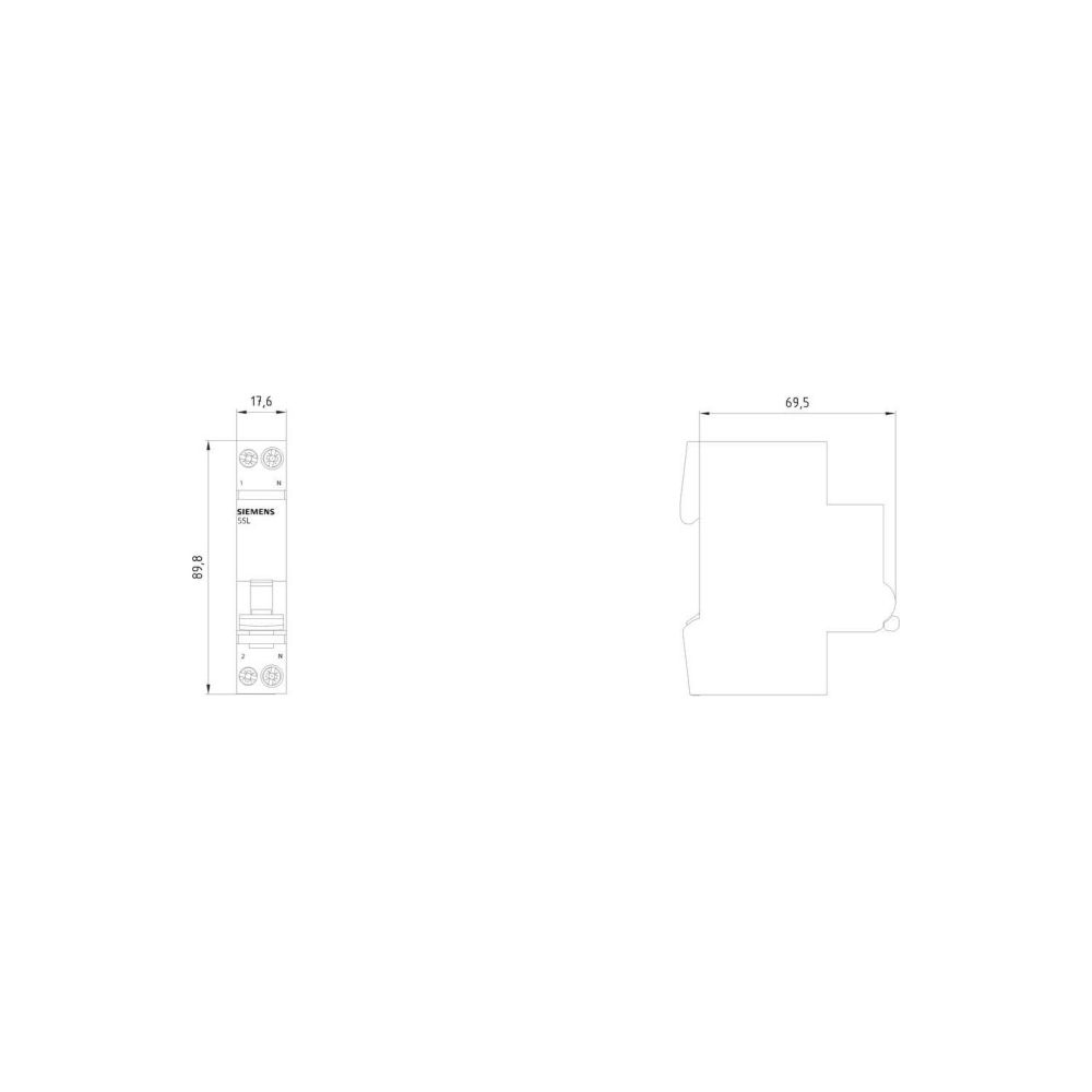 Siemens Leitungsschutzschalter 5SL6016-7 1+N-polig 16A C 6kA 1TE 230V... SIEMENS-5SL60167 4001869533940 (Abb. 6)