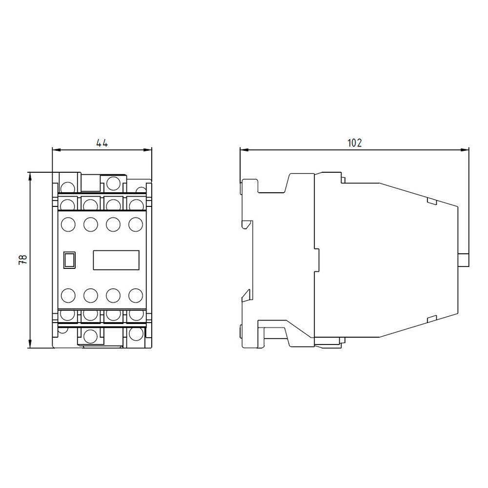Siemens Hilfsschütz 3TH4244-0AP0 4 Schließer 4 Öffner 230V AC Schraubanschluss 78x... SIEMENS-3TH42440AP0 4011209047914 (Abb. 4)