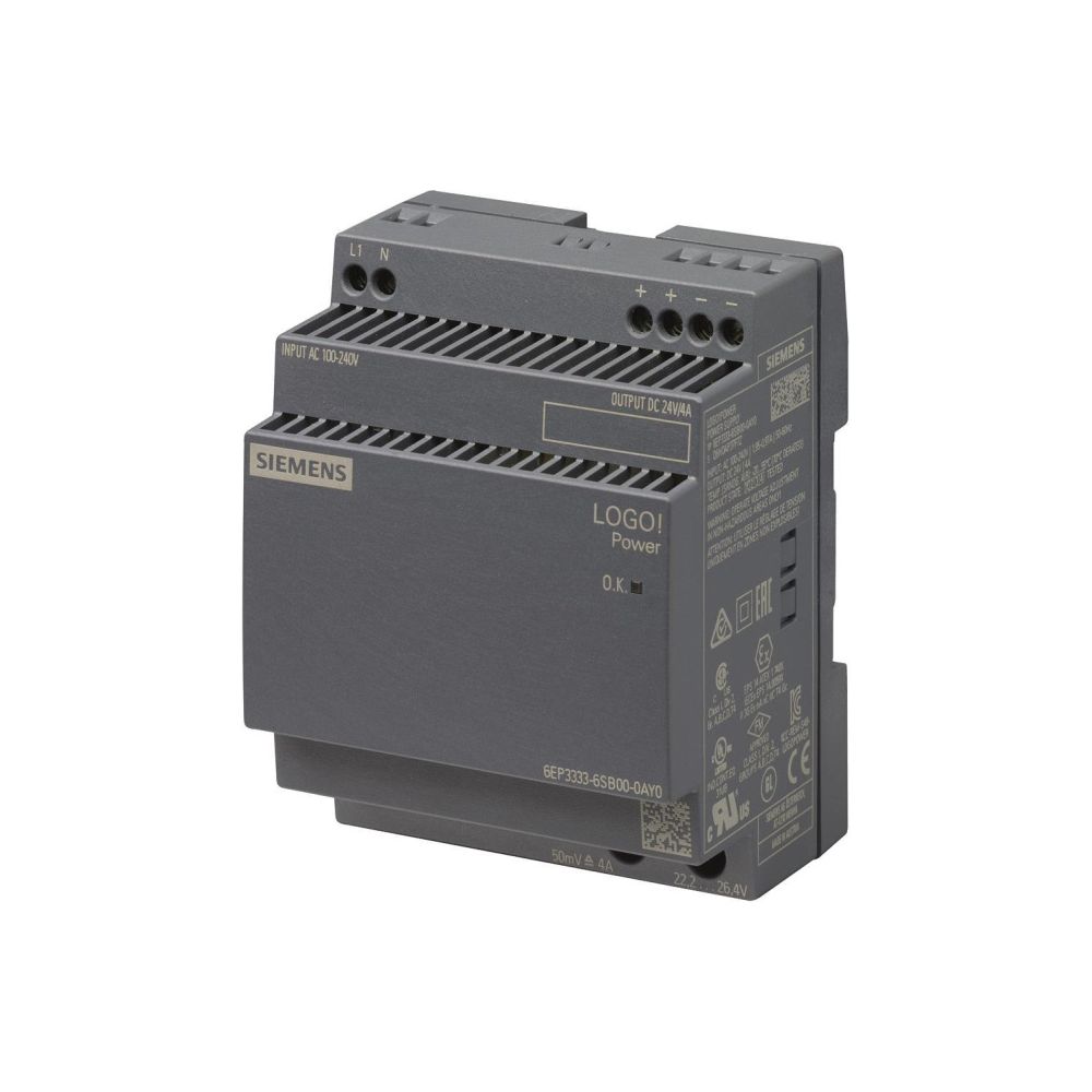 Siemens Stromversorgung LOGO!POWER 6EP3333-6SB00-0AY0, 24 V, 4 A, 96 W, 90x72... SIEMENS-6EP33336SB000AY0 4025515154860 (Abb. 2)