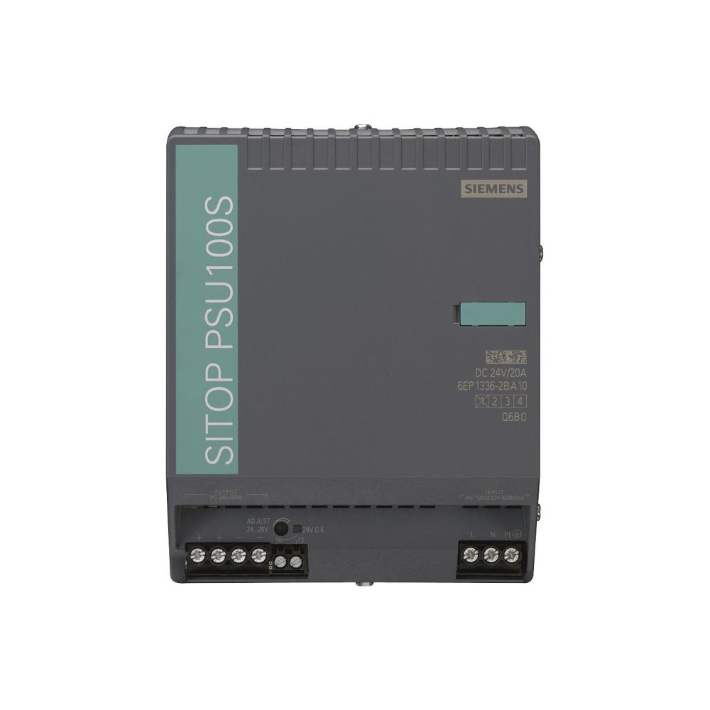 Siemens SITOP PSU100S Stromversorgung 24V 20A 480W 1-phasig IP20 145x115x150mm 6E... SIEMENS-6EP13362BA10 4025515152897 (Abb. 2)