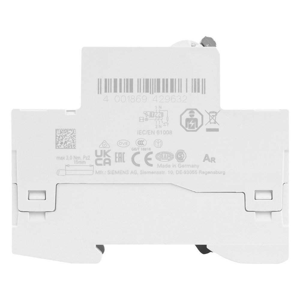Siemens FI-Schutzschalter 5SV3 25A 30mA Typ A 2-polig 230V 2TE 5SV3312-6... SIEMENS-5SV33126 4001869429632 (Abb. 13)