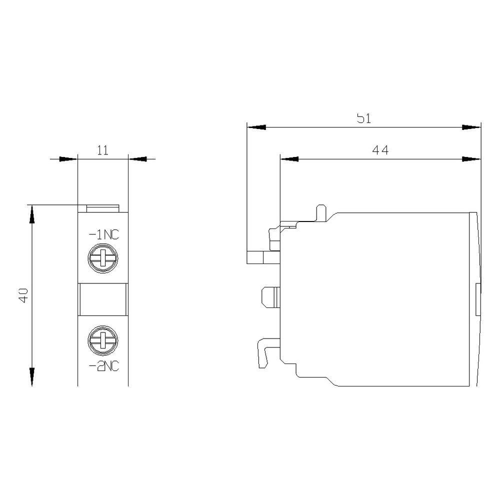 Siemens Hilfsschalterblock 3RH19211CA01 1 Öffner Schraubanschluss frontseitig auf... SIEMENS-3RH19211CA01 4011209281639 (Abb. 5)