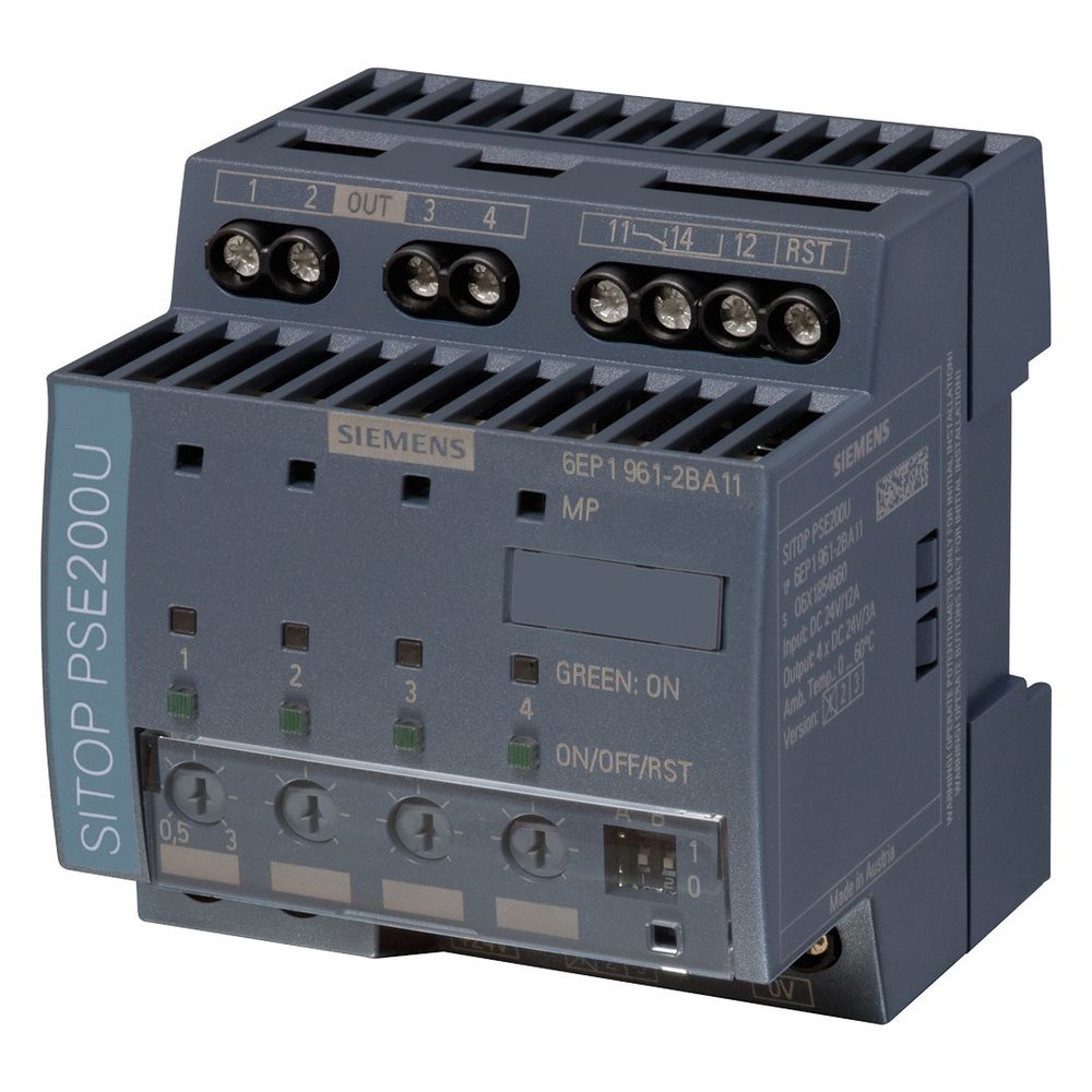 Siemens SITOP PSE200U Selektivitätsmodul 4-kanalig 24VDC 0,5A Schraubanschluss 80... SIEMENS-6EP19612BA11 4025515152651 (Abb. 5)