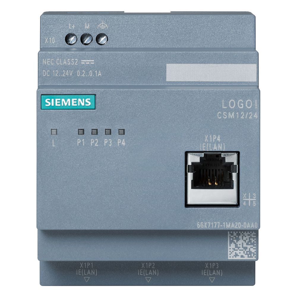 Siemens LOGO! CSM 12/24 Compact Switch Modul 4x RJ45 12/24V IP20 90x71,5x58,2... SIEMENS-6GK71771MA200AA0 4047622174074 (Abb. 7)