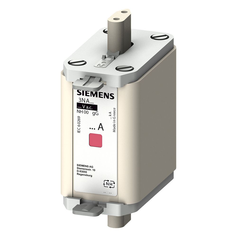 Siemens NH-Sicherungseinsatz NH00 160A 500V AC/250V DC gG mit Kombikennmelder und isol... SIEMENS-3NA6836 4001869071336 (Abb. 4)
