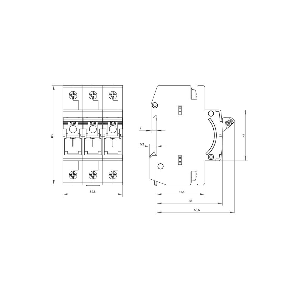 Siemens 5SG76310KK16 MINIZED-Sicherungs- lasttrennschalter D01 16A 400V 3p... SIEMENS-5SG76310KK16 4001869475899 (Abb. 3)