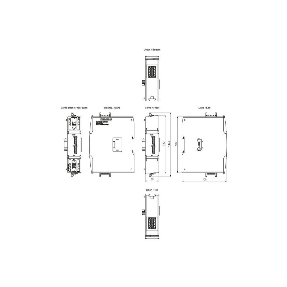 Siemens SIMATIC S7-1200 SM 1223 Signalmodul 8x 24VDC Eingang 8x 24VDC Ausgang... SIEMENS-6ES72235BH500XB0 4047623417293 (Abb. 2)