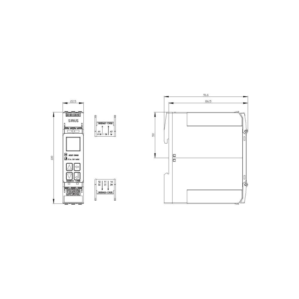 Siemens Digitales 3UG5642-1CW30 Überwachungsrelais cos phi U I 0... SIEMENS-3UG56421CW30 4047621114187 (Abb. 4)