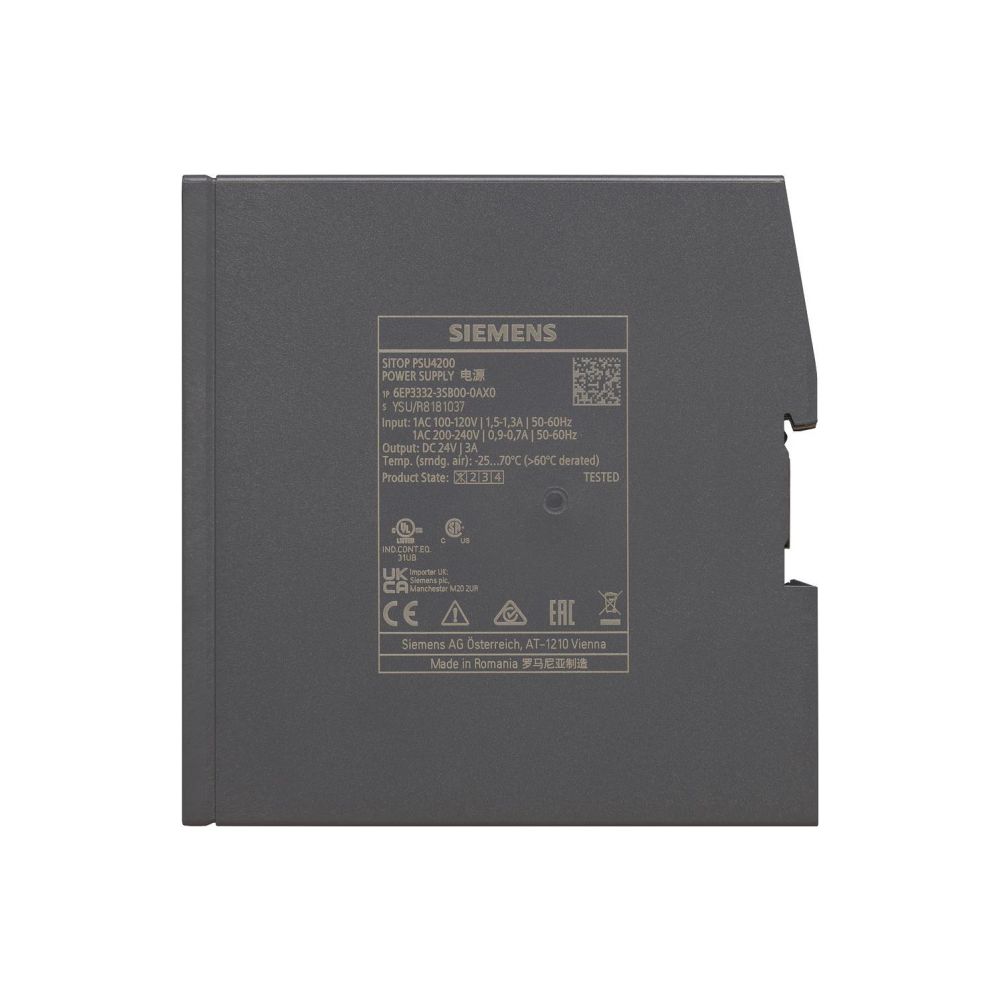 Siemens SITOP PSU4200 Stromversorgung 1-phasig 24V 3A 72W IP20 50x135x125mm 6... SIEMENS-6EP33323SB000AX0 4025515156222 (Abb. 5)