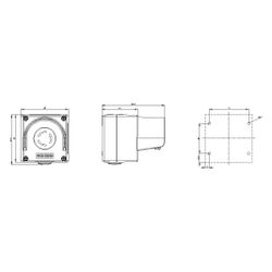 Siemens Gehäuse für Befehlsgeräte Metall Gelb mit rotem Betätigungselement IP... SIEMENS-3SU18510NB002AC2 4011209969322 (Abb. 1)