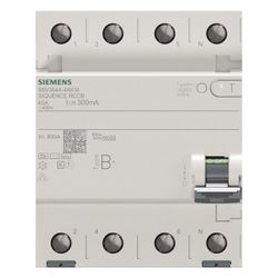 Siemens FI-Schutzschalter Typ B+ 40A 300mA 4-polig 400V 72x90x70mm 5SV36444KK14... SIEMENS-5SV36444KK14 4001869549194 (Abb. 1)