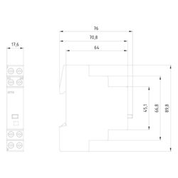 Siemens Fernschalter 5TT41010 1S 16A 230V AC 1TE DIN-Schiene mechanisch... SIEMENS-5TT41010 4001869312408 (Abb. 1)
