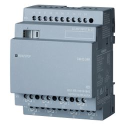 Siemens LOGO! DM16 24R Erweiterungsmodul 8DE/8DA Relais 5A 90x71,5x58mm 6ED10... SIEMENS-6ED10551NB100BA2 4034106029500 (Abb. 1)