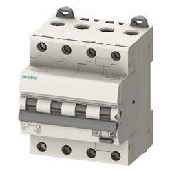 Siemens FI/LS-Schalter 4-polig B16 6kA 30mA Typ A 4TE 400V 5SU1346-6FP16... SIEMENS-5SU13466FP16 4001869578118 (Abb. 1)