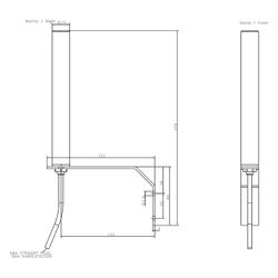 Siemens Mobilfunkantenne ANT794-4MR 2G/3G/4G IP54 mit 5m Anschlusskabel... SIEMENS-6NH98601AA00 4019169851909 (Abb. 1)