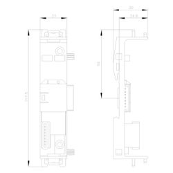 Siemens Geräteverbinder Typ 2 für Motorstarter 3RM1 22,5mm 3ZY1212-2EA00... SIEMENS-3ZY12122EA00 4011209916098 (Abb. 1)