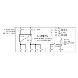 Siemens SITOP PSU6200 Netzgerät 24V 10A 240W IP20 135x45x125mm 6EP3334-7SB00-... SIEMENS-6EP33347SB003AX0 4025515155188 (Abb. 1)