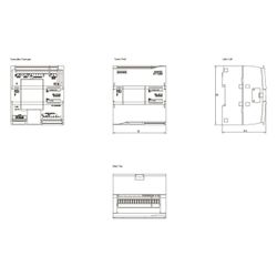 Siemens SIMATIC S7-1200 CPU 1211C Kompakt-CPU DC/DC/DC 6 DI 4 DO 2 AI 24V 90x... SIEMENS-6ES72111AE400XB0 4047623402671 (Abb. 1)