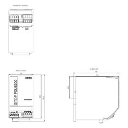 Siemens SITOP PSU8200 Stromversorgung 24V 20A 480W IP20 Schraubanschluss 125x... SIEMENS-6EP34368SB000AY0 4025515154440 (Abb. 1)