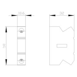 Siemens Hilfsschalter Fronteinbau 1 Öffner + 1 Schließer 3LD93406B... SIEMENS-3LD93406B 4001869552316 (Abb. 1)