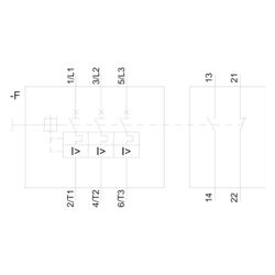 Siemens Motorschutzschalter 3RV1011-0GA15 0,45-0,63A mit Hilfsschalter Schraubans... SIEMENS-3RV10110GA15 4011209381735 (Abb. 1)
