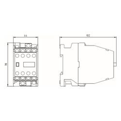 Siemens Hilfsschütz 3TH4244-0AP0 4 Schließer 4 Öffner 230V AC Schraubanschluss 78x... SIEMENS-3TH42440AP0 4011209047914 (Abb. 1)