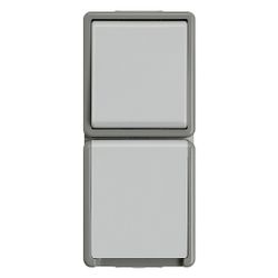 Siemens DELTA Fläche Wechselschalter mit Schutzkontakt-Steckdose IP44 Aufputz 151x66x5... SIEMENS-5TA4816 4001869038278 (Abb. 1)