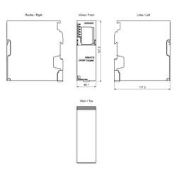 Siemens SIMATIC DP/DP-Koppler mit Potentialtrennung 127x40x117mm 6ES7158-0AD0... SIEMENS-6ES71580AD010XA0 4025515070726 (Abb. 1)