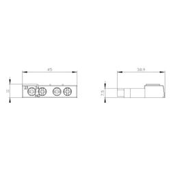 Siemens Hilfsschalter 2S querliegend mit Schraubanschluss für Leistungsschalter S00/... SIEMENS-3RV29011F 4011209790971 (Abb. 1)