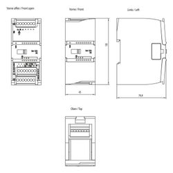 Siemens SIMATIC S7-1200 Analogausgabemodul SM 1232 4AO 14 Bit 45x100x75mm 6ES... SIEMENS-6ES72324HD320XB0 6940408102064 (Abb. 1)