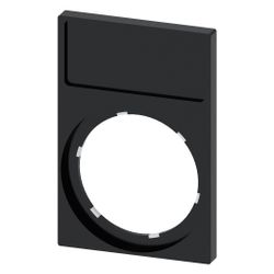 Siemens SIRIUS ACT Schildträger Rahmen 22mm 44,8x29,8mm Schwarz 3SU1900-0AN10... SIEMENS-3SU19000AN100AA0 4011209959972 (Abb. 1)