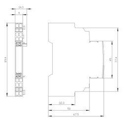 Siemens Hilfsschalter 3RV29012A seitlich anbaubar 1 Schließer 1 Öffner Federzugansch... SIEMENS-3RV29012A 4011209737112 (Abb. 1)