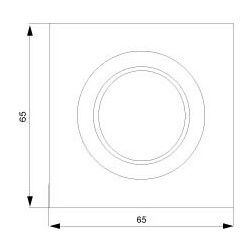 Siemens DELTA profil Abdeckplatte für Dimmer mit Drehknopf 65x65mm Titanweiß 5TC8904... SIEMENS-5TC8904 4001869314181 (Abb. 1)