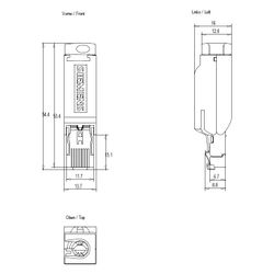 Siemens 6GK1901-1BB10-2AB0 SIMATIC NET PLUG 180... SIEMENS-6GK19011BB102AB0 4019169404204 (Abb. 1)