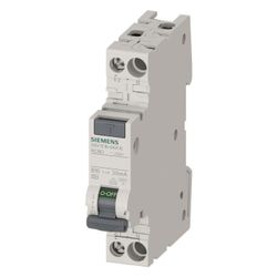 Siemens FI/LS-Schalter 5SV1 1 TE Typ A B10 30mA 6kA 230V 5SV1316-6KK10... SIEMENS-5SV13166KK10 4001869557755 (Abb. 1)